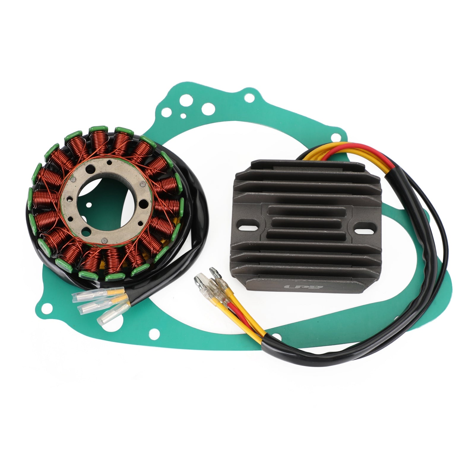 Magnetspulenstator + Spannungsregler + Dichtungsbaugruppe für Suzuki GS 450 L S E / GSX 400 E 1980–1988 Generisch