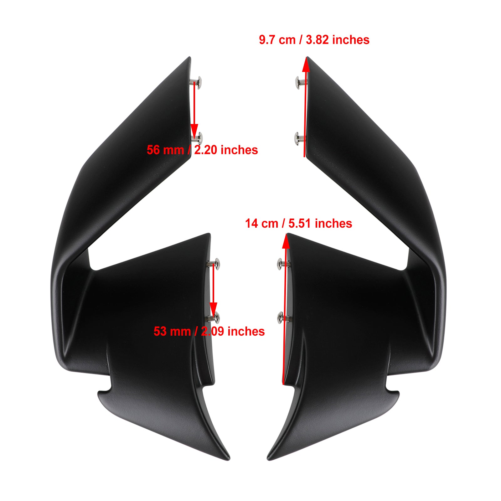 Front Spoiler Wind Winglets Fairing fit for BMW S1000RR/M1000RR 2019-2022