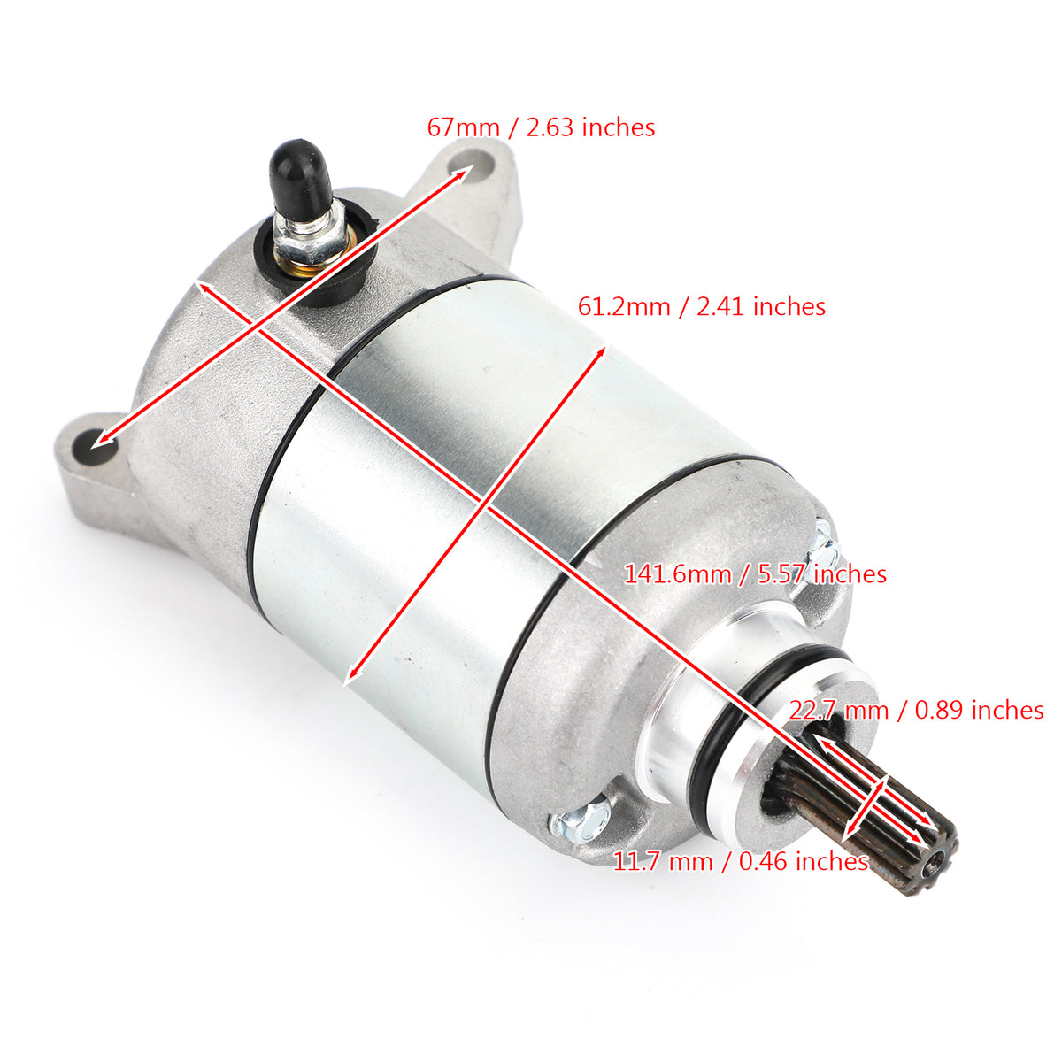 STARTER MOTOR For YAMAHA 2006 - 2020 YZFR6 YZF R6 FZ6R XJ6 2C0-81890-0