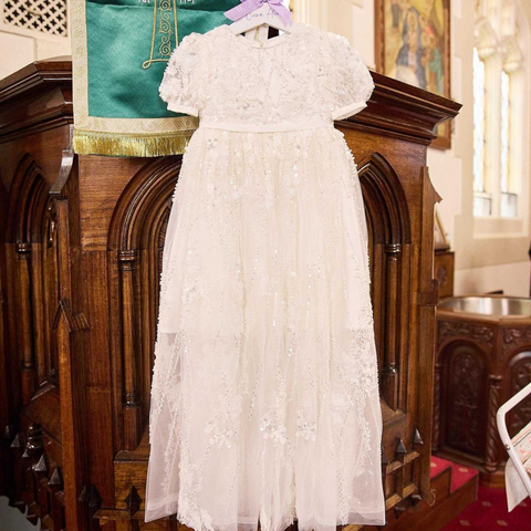 Heirloom christening gown to pass down the generations