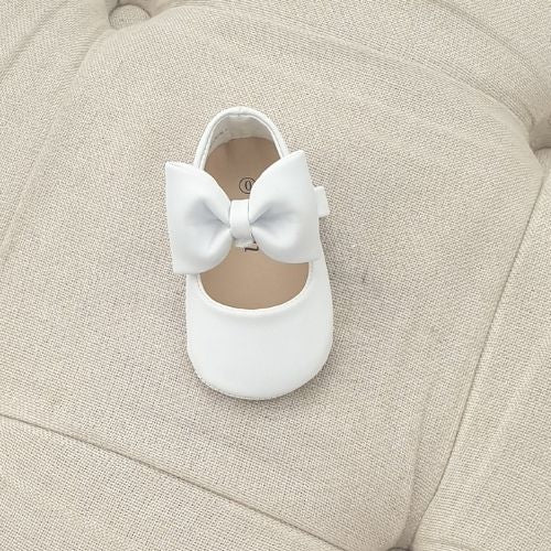 Police station Application animal White Baby Christening Shoes | Shoes for baby girl
