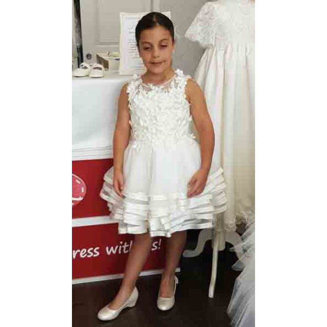 Hand crafted custom made communion gown