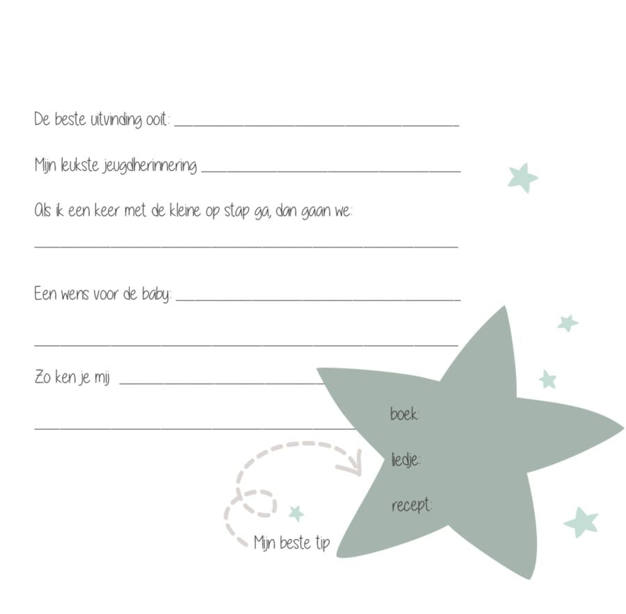 Peregrination Etna Valkuilen Baby shower boek – Geboortekadootjes