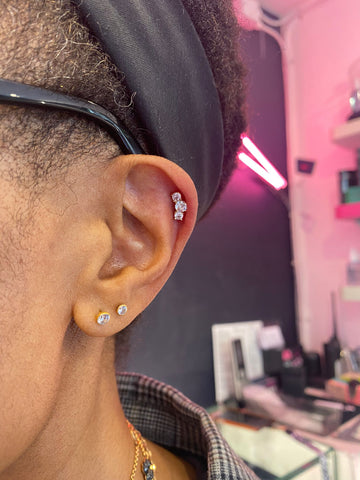 London Ear Piercing Lobe Helix Earrings Ears Pierced Studio Professional Hackney Soho Central City 