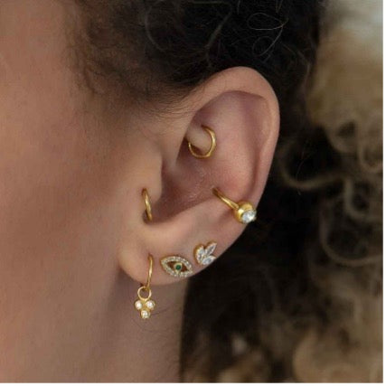 London Ear Piercing - Helix Cartilage Earrings - Metal Morphosis