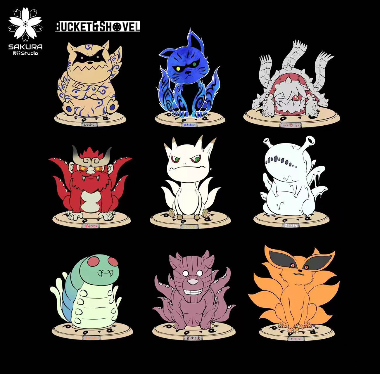 naruto all tailed beasts chibi