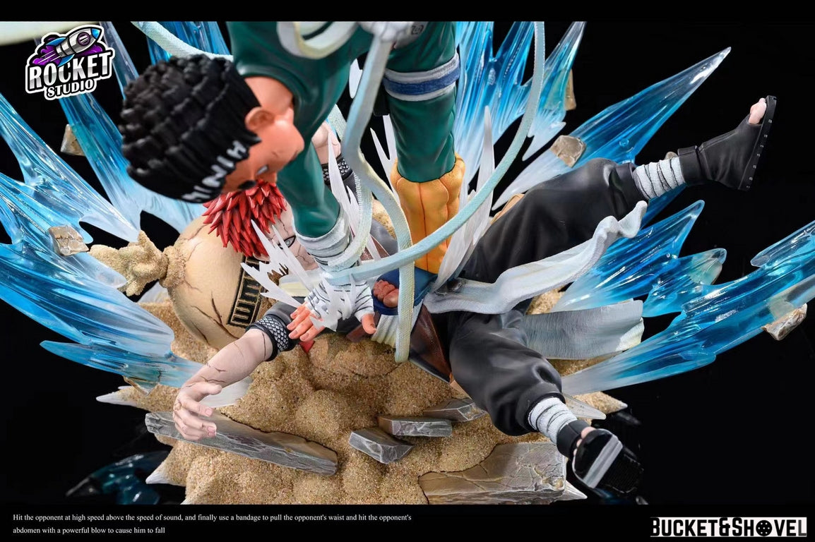 Pre-order * Rocket studio Naruto Rock Lee VS Gaara Resin Statue –  bucketandshovel