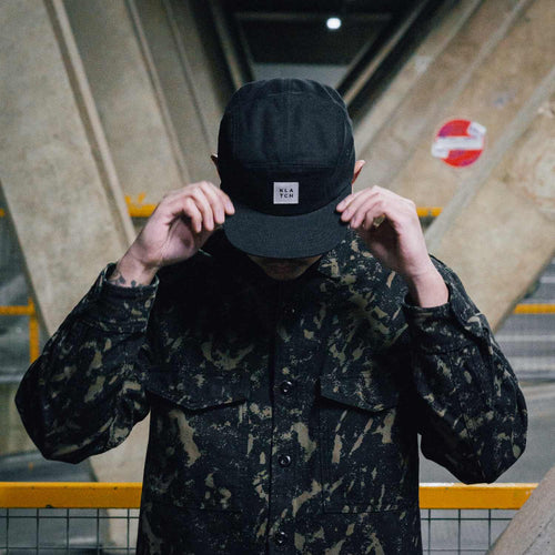 Lenox Black 5 Panel Cap