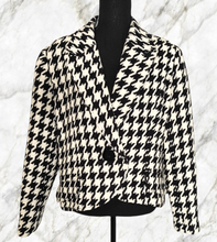 Load image into Gallery viewer, Houndstooth Single Button Blazer
