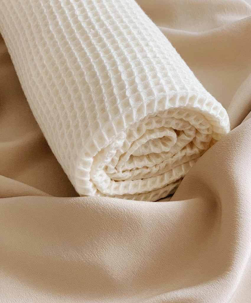 Vergelden Architectuur Immuniseren Plumé - waffle blanket - cream – Ai and Mi