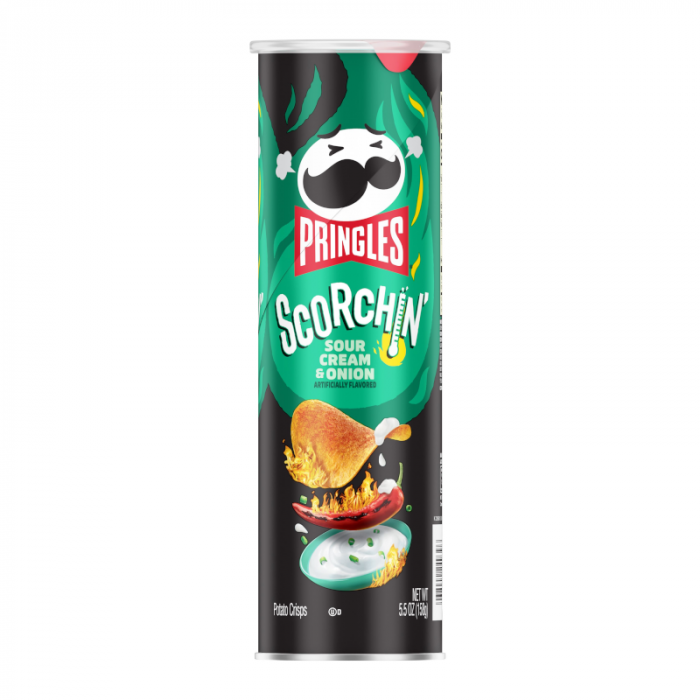 Pringles Scorchin Sour Cream & Onion