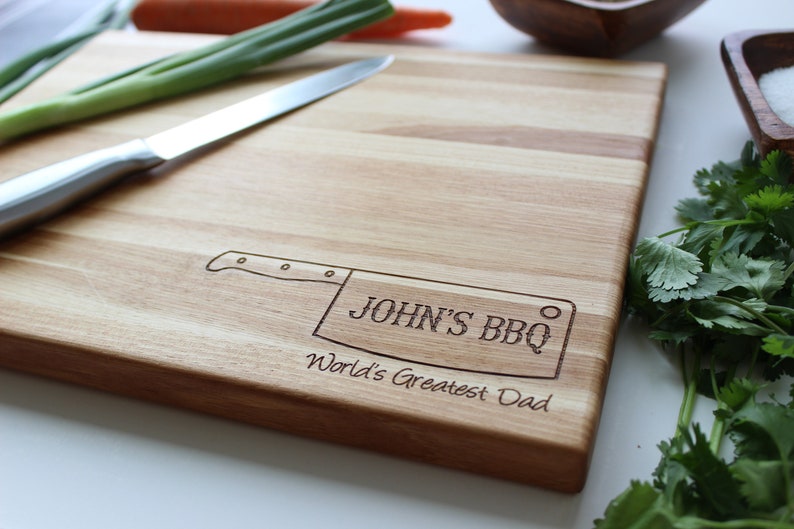 Personalized Cutting Board For Dad, Fathers Day Gifts From Kids Grill –  BellaCuttery