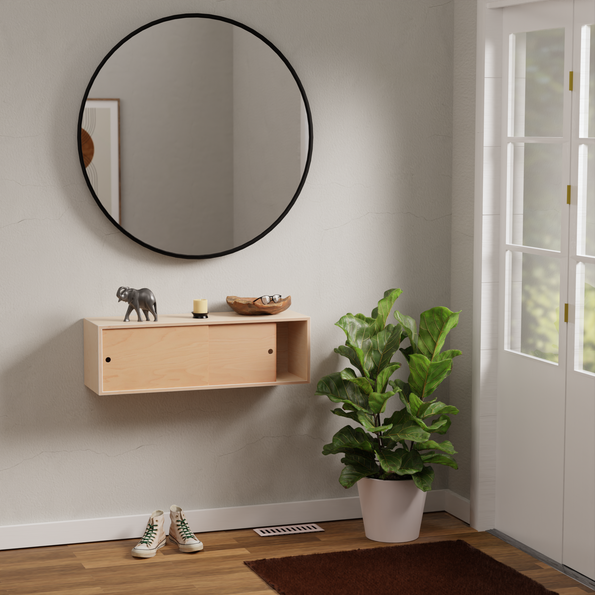 maple bathroom storage