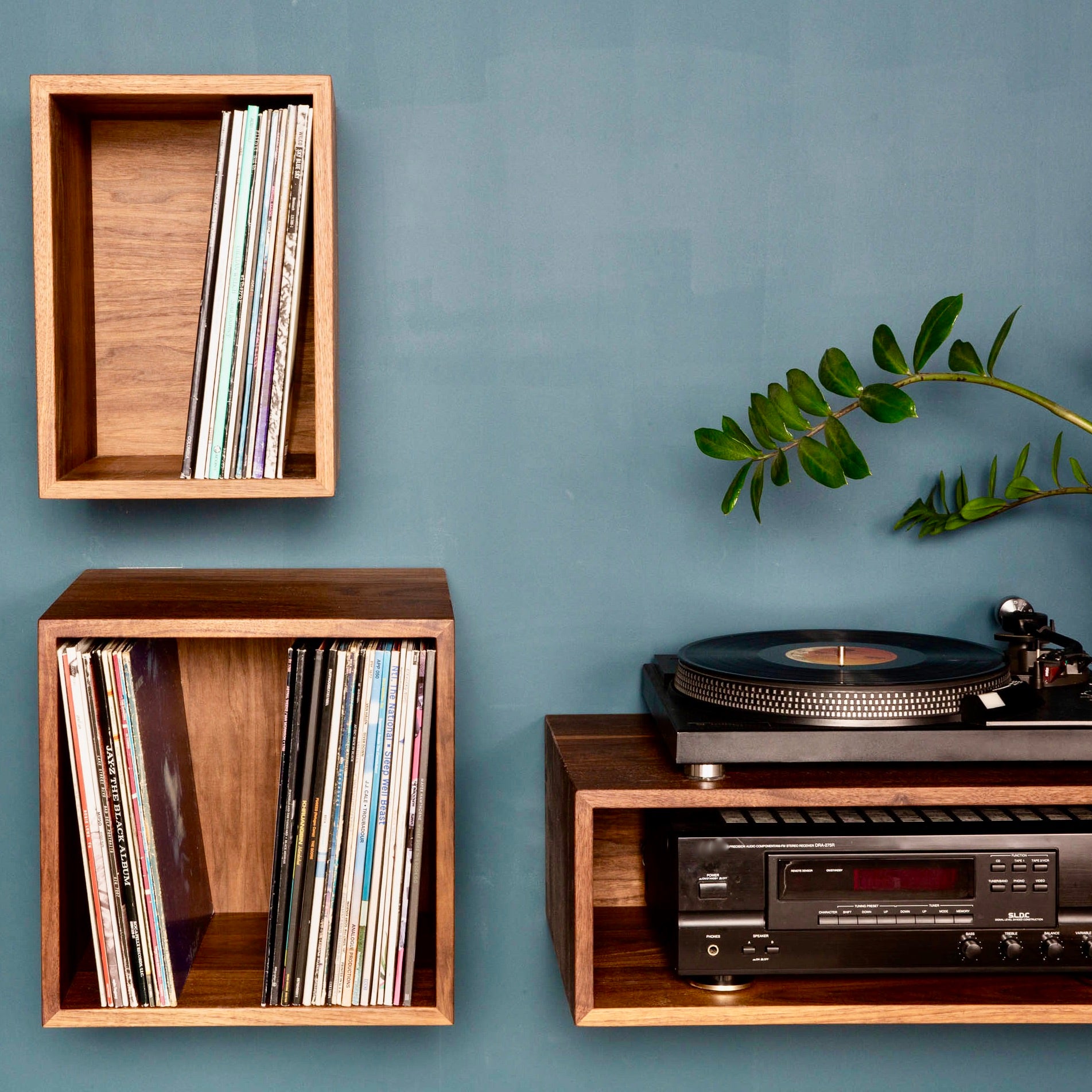 Solid Walnut Floating Bookshelf – Krovel Furniture Co.