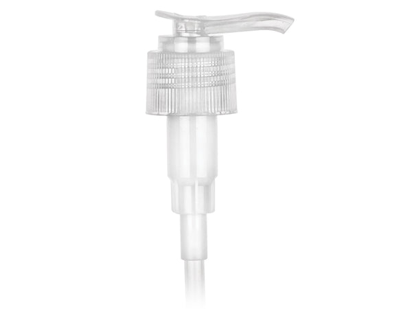 Stocked Lotion Bottle Pump - Lock Down - Ribbed - 24/410