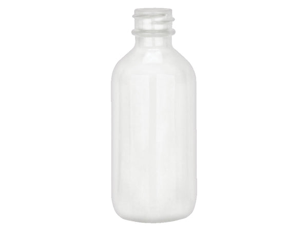 1oz (30ml) Flint (Clear) Big Bead Boston Round Glass Bottle - 20-400 Neck