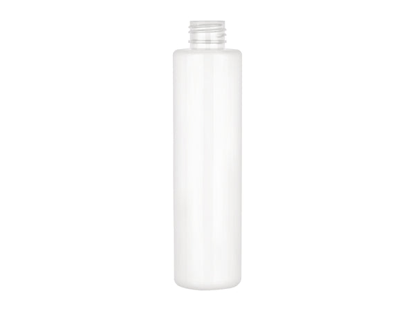 Cylinder 8 oz. Clear Plastic Bottle (PET) with Black Foam Liner