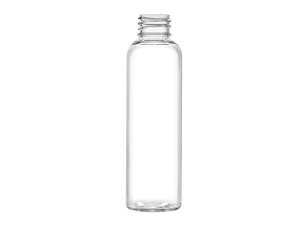 2 oz Clear PET Plastic Bullet Round Bottle - 20-410 Neck Finish