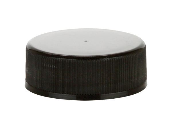 CT Cap - Ribbed - Black - 70/400 - Printed - PS Liner **760** - Liquid  Bottles LLC