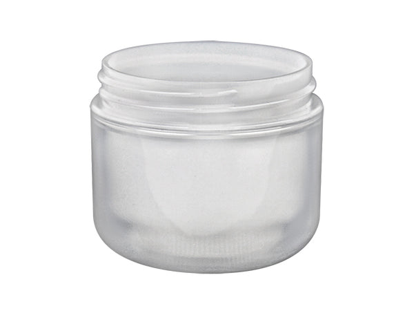 12 Pack 8 oz Round Frosted Glass Jars with Silver Metal Lids