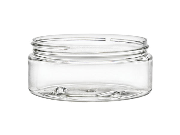 4 oz. Straight-Sided Plastic Salve Container with Ribbed Lid - AromaTools®