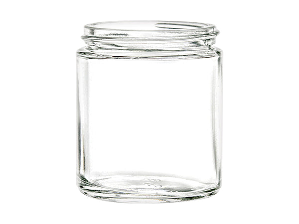 Clear Straight-Sided Glass Jars - 1 oz, Metal Cap