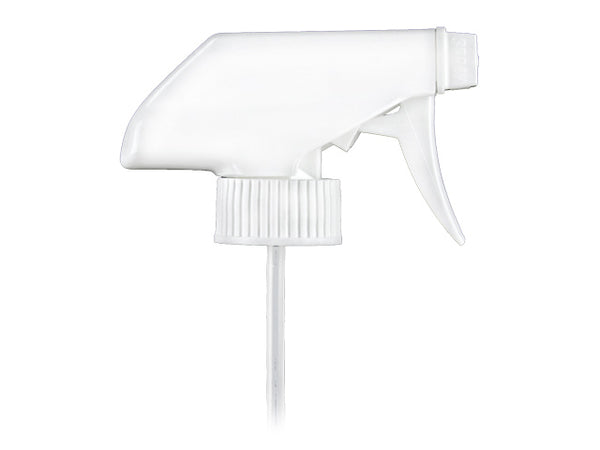 32 oz. White HDPE Plastic Trigger Spray Bottle, 28mm 28-400