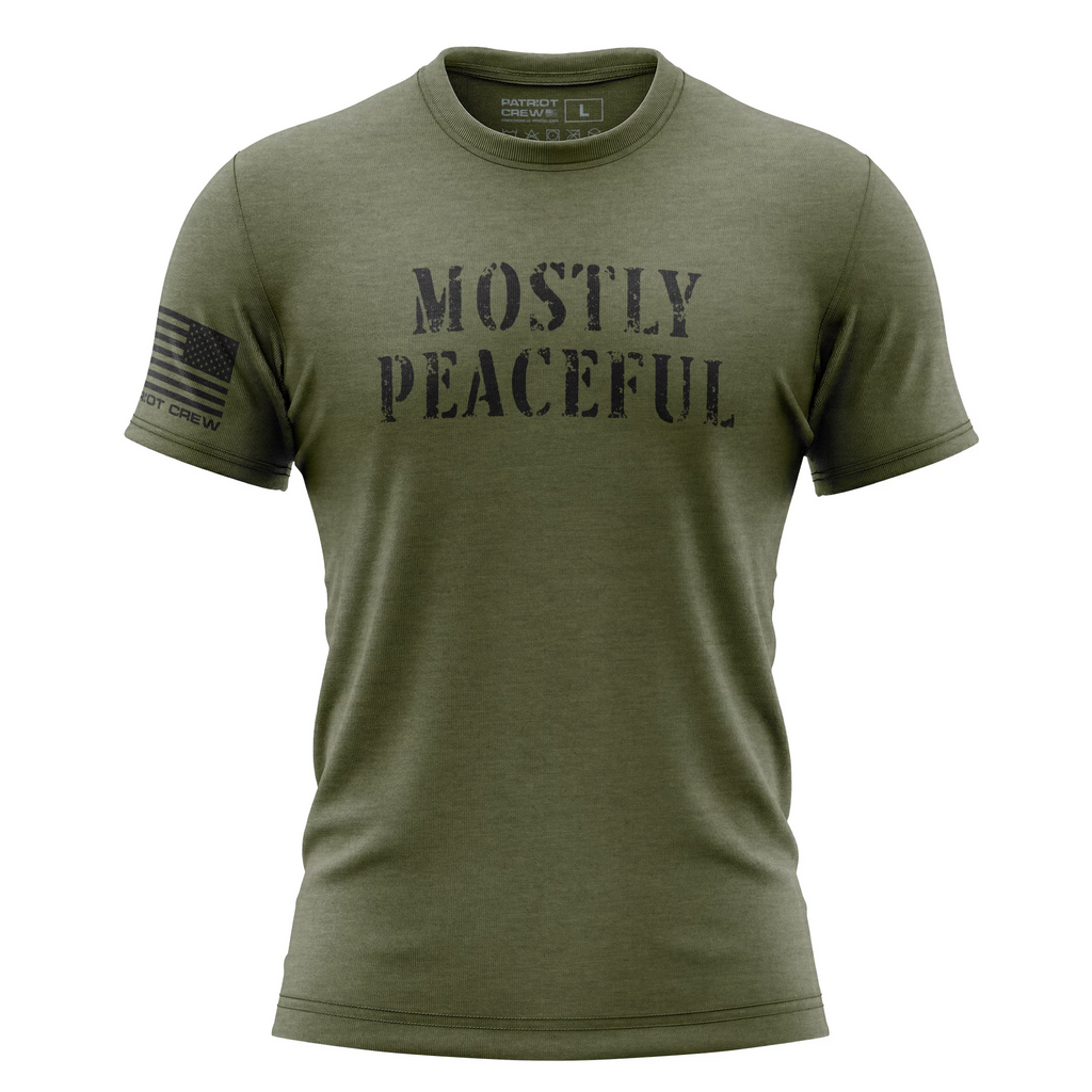 mostly-peaceful-t-shirt