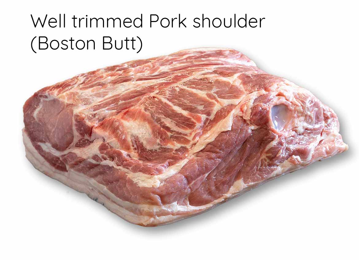 How to trim a Boston Butt Pork Shoulder for pulled pork