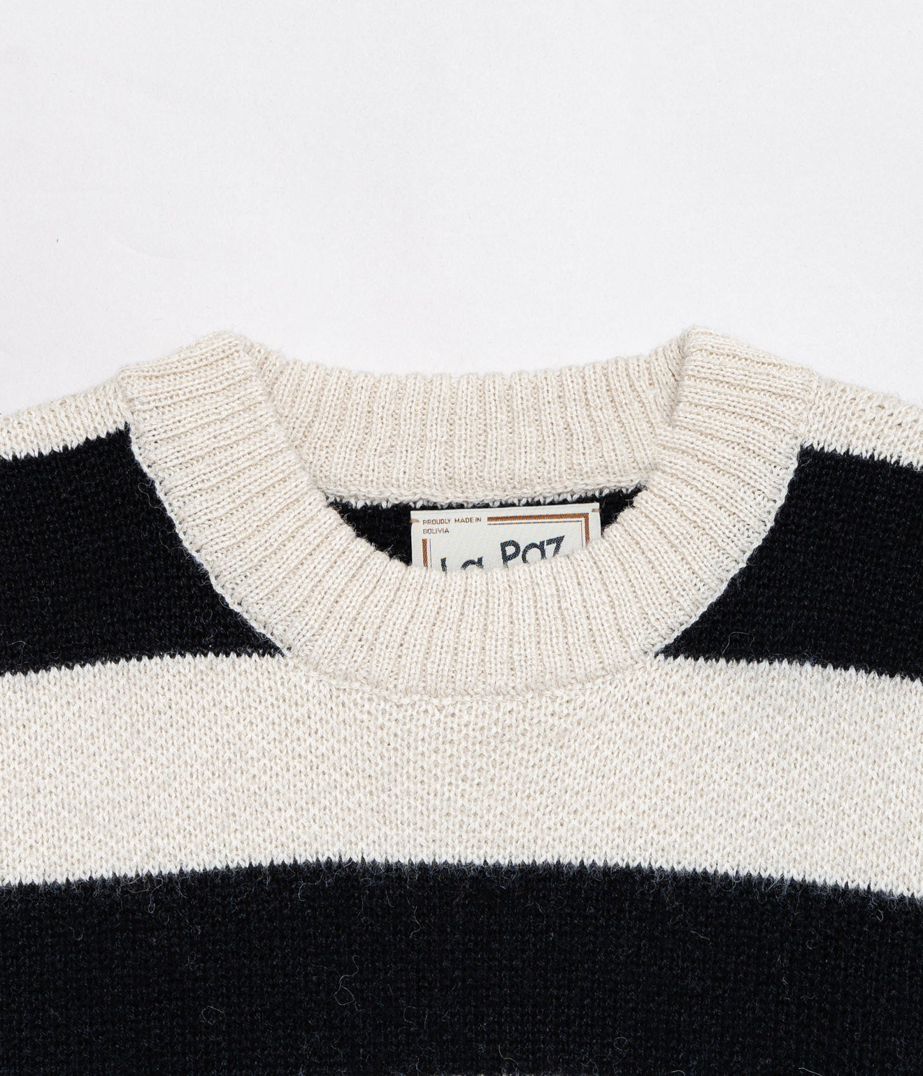 ニット La Paz / STRIPE JACQURD CREW CREW SWEATER｜トップス www