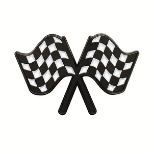 Checkered Flags Pin - Desert Highway Boutique