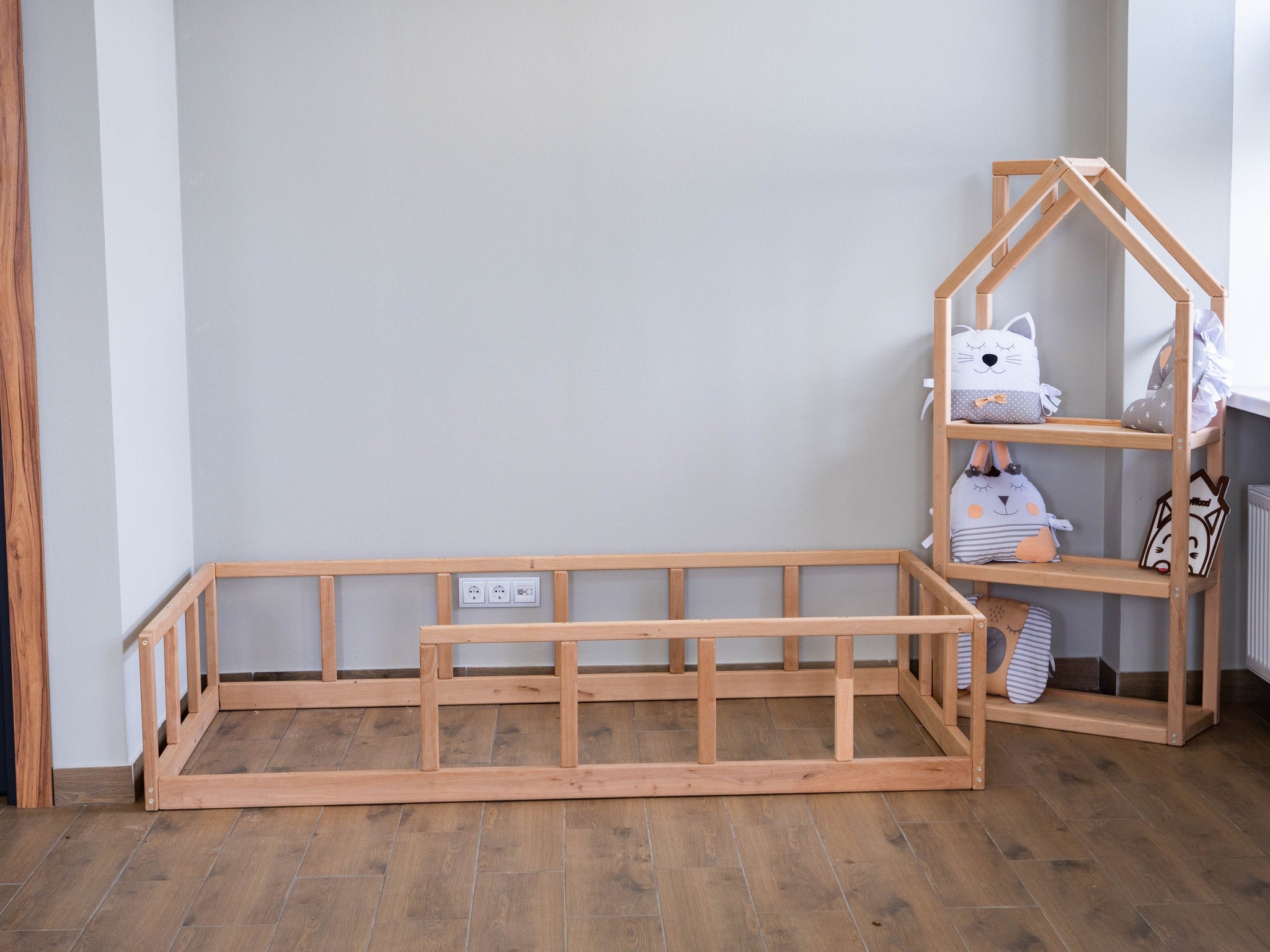 montessori floor bed with rails ikea