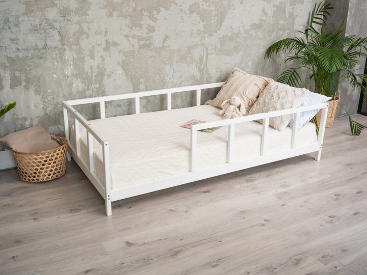 montessori twin bed with rails