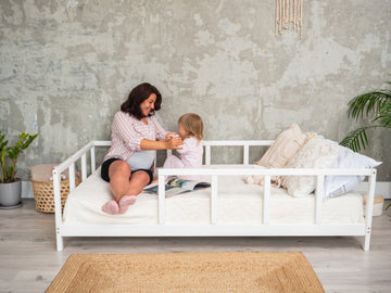 montessori twin bed with rails