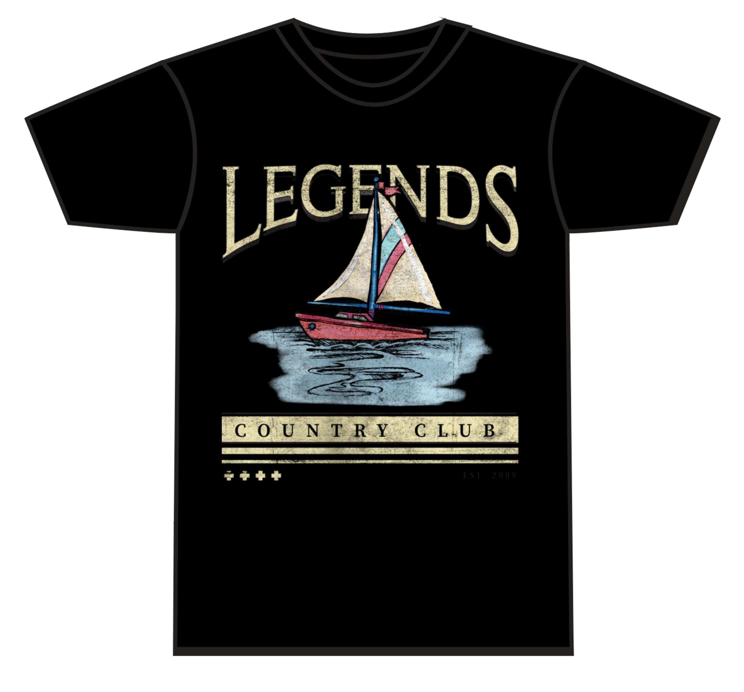 Pink Dolphins Legends CC Tee - Black