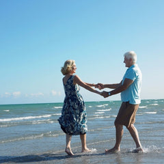 a couple on the beach