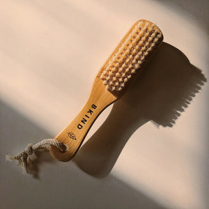 Wooden Pumice Brush - Cashmere Moon - Pumice Stone And Brush