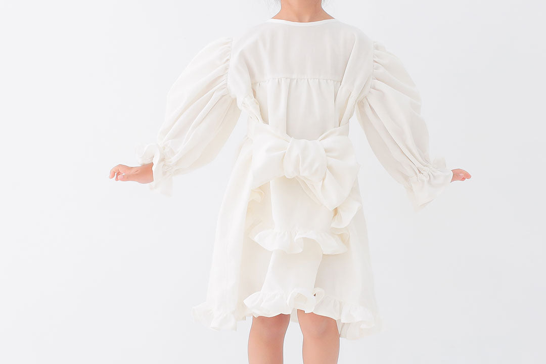 Pure White Apron Dress | Stylish Kids Costume Rental | heartmelt | Kids Dress & Formal