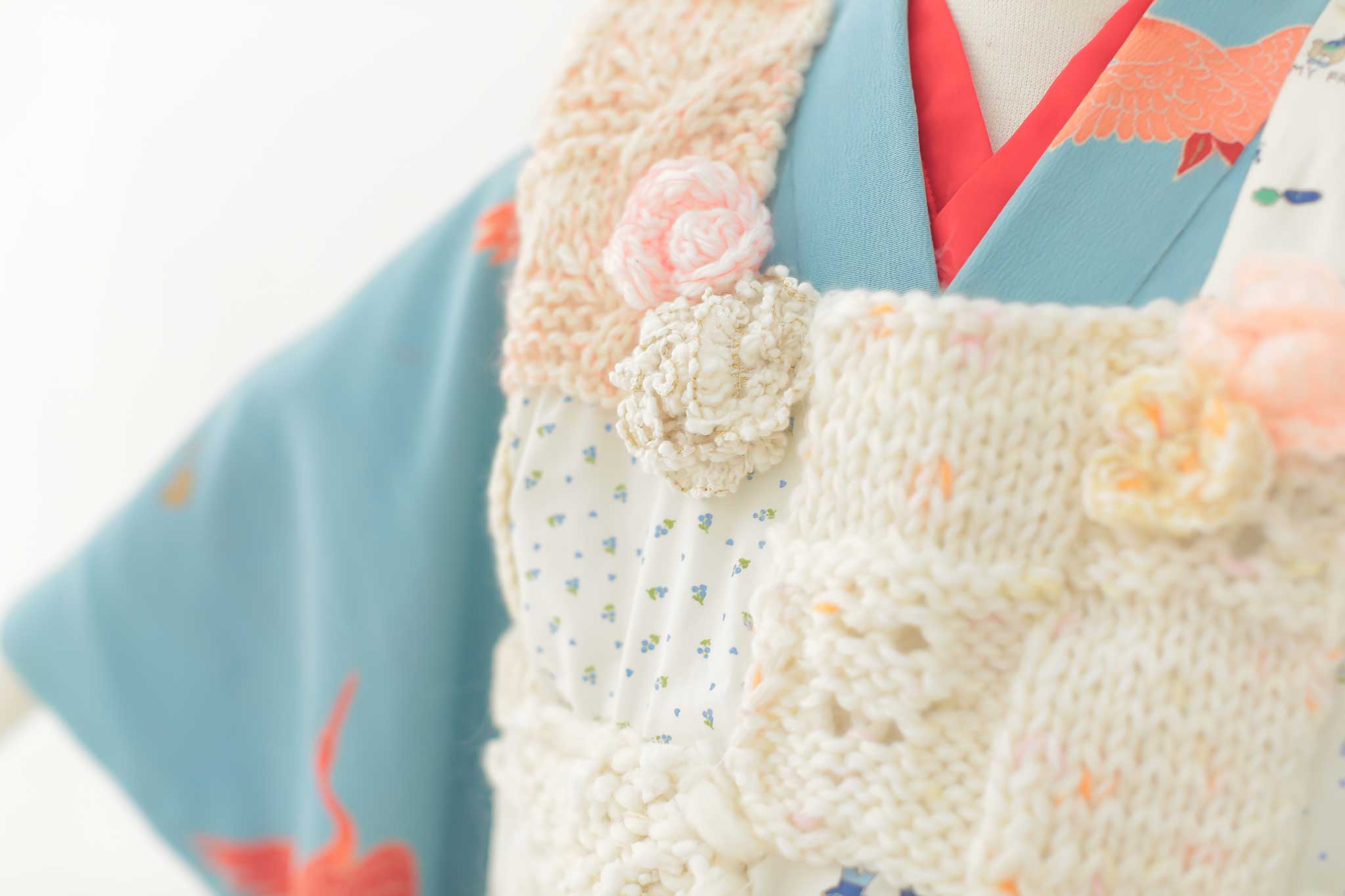ちょっとめずらしい手編みニットの被布 | 子供のおしゃれな衣装レンタル | heartmelt | キッズドレス&フォーマル