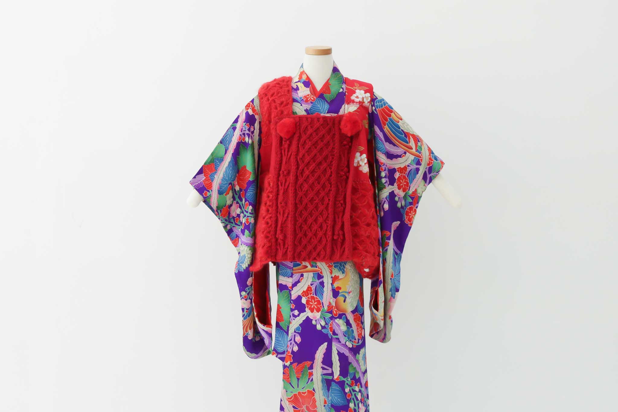ちょっと珍しい手編みニットの被布 | 子供のおしゃれな衣装レンタル | heartmelt | キッズドレス&フォーマル