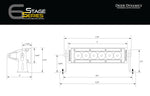 Load image into Gallery viewer, 6 Inch LED Light Bar Single Row Straight SS6 Amber Driving Light Bar Pair Diode Dynamics
