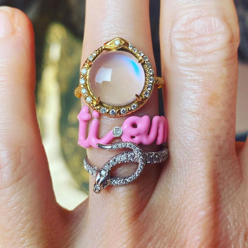 Ti Amo Script Ring