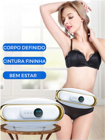 MASSAGEADOR ELETRICO QUEIMA GORDURA APARELHO DE MASSAGEM ANTI CELULITE BODY  SLIMMER CINTURA BIVOLT - Casa & Vídeo