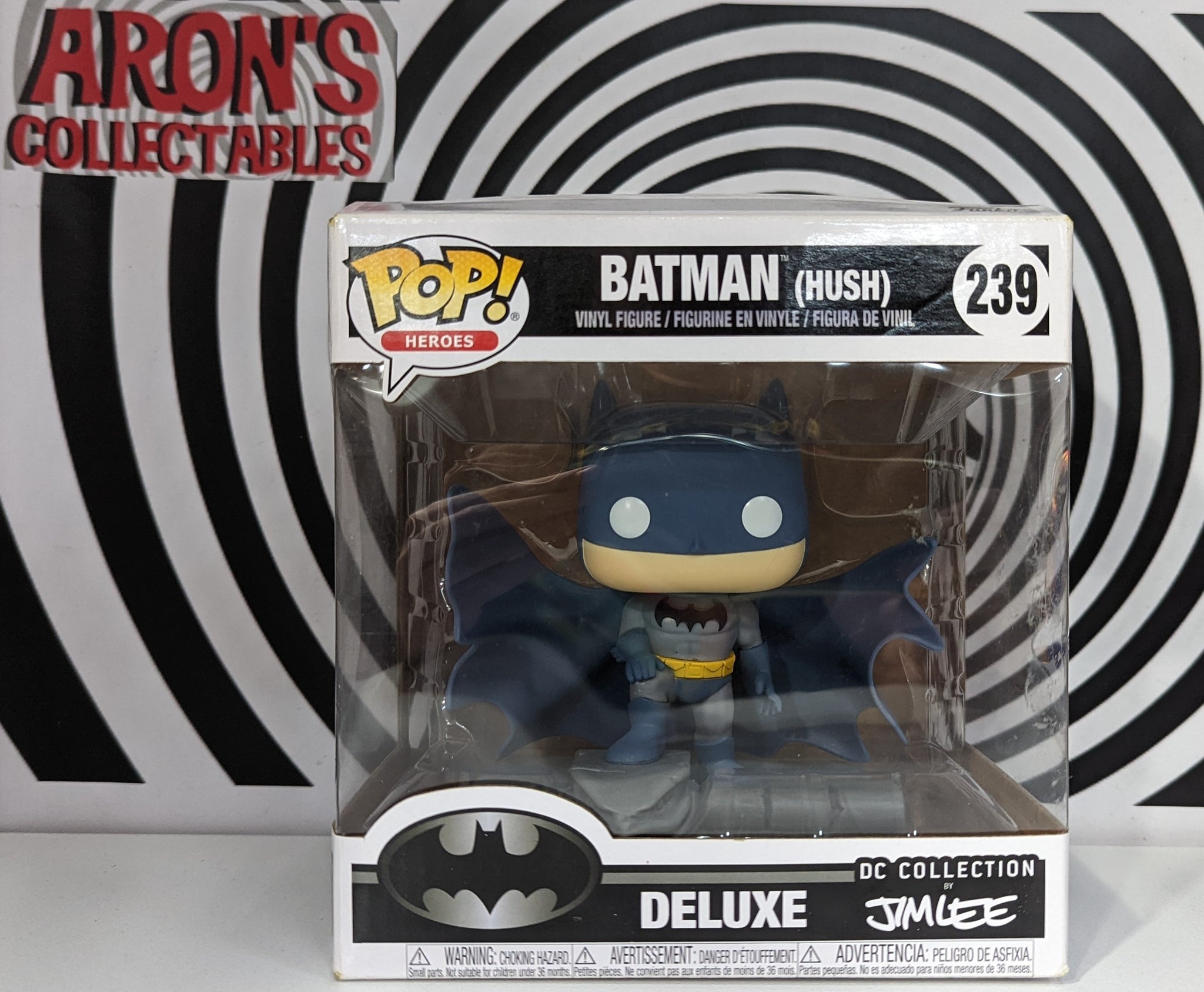 Funko Pop Vinyl Heroes Series Batman Deluxe Batman (Hush) #239 Vinyl F –  Arons Collectables