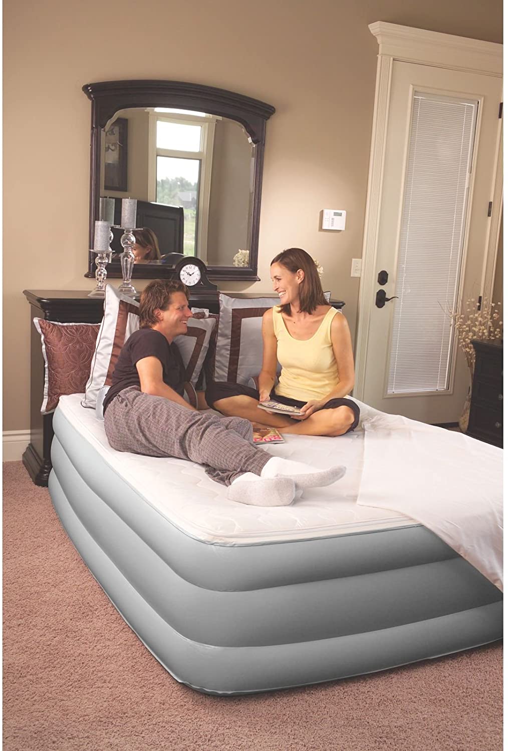 coleman supportrest queen air mattress