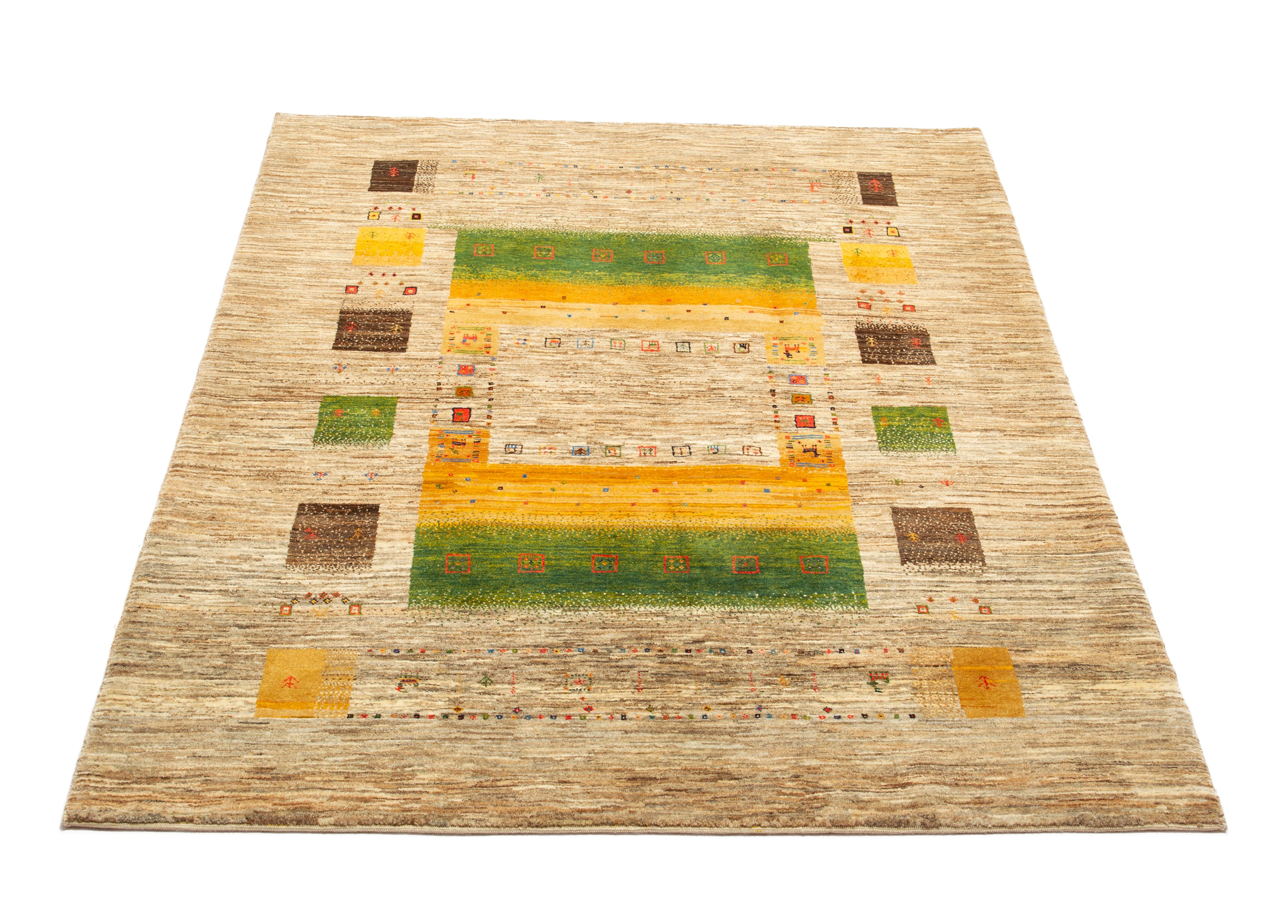 Kolonisten Ijsbeer ik heb dorst Gabbeh tapijt – Meden & Perzen Perzische en Oosterse tapijten