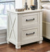 A-America Sun Valley 2 Drawer Nightstand in White SUVWT5750 image