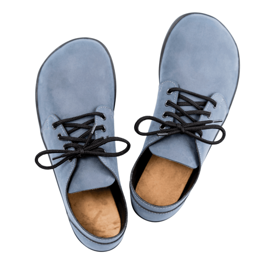 Women's blue nubuck barefoot casual shoes [SALE] | Ahinsa shoes 👣