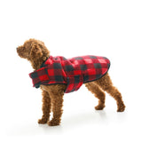 Red and Black Flanno Dog Jacket