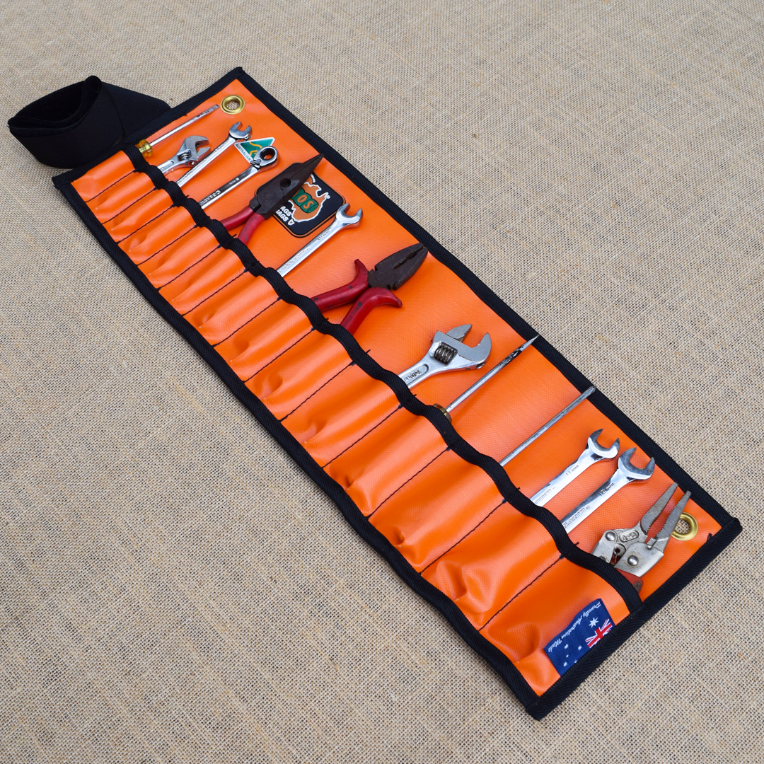 Heavy Duty PVC Tool Roll | Small | Orange